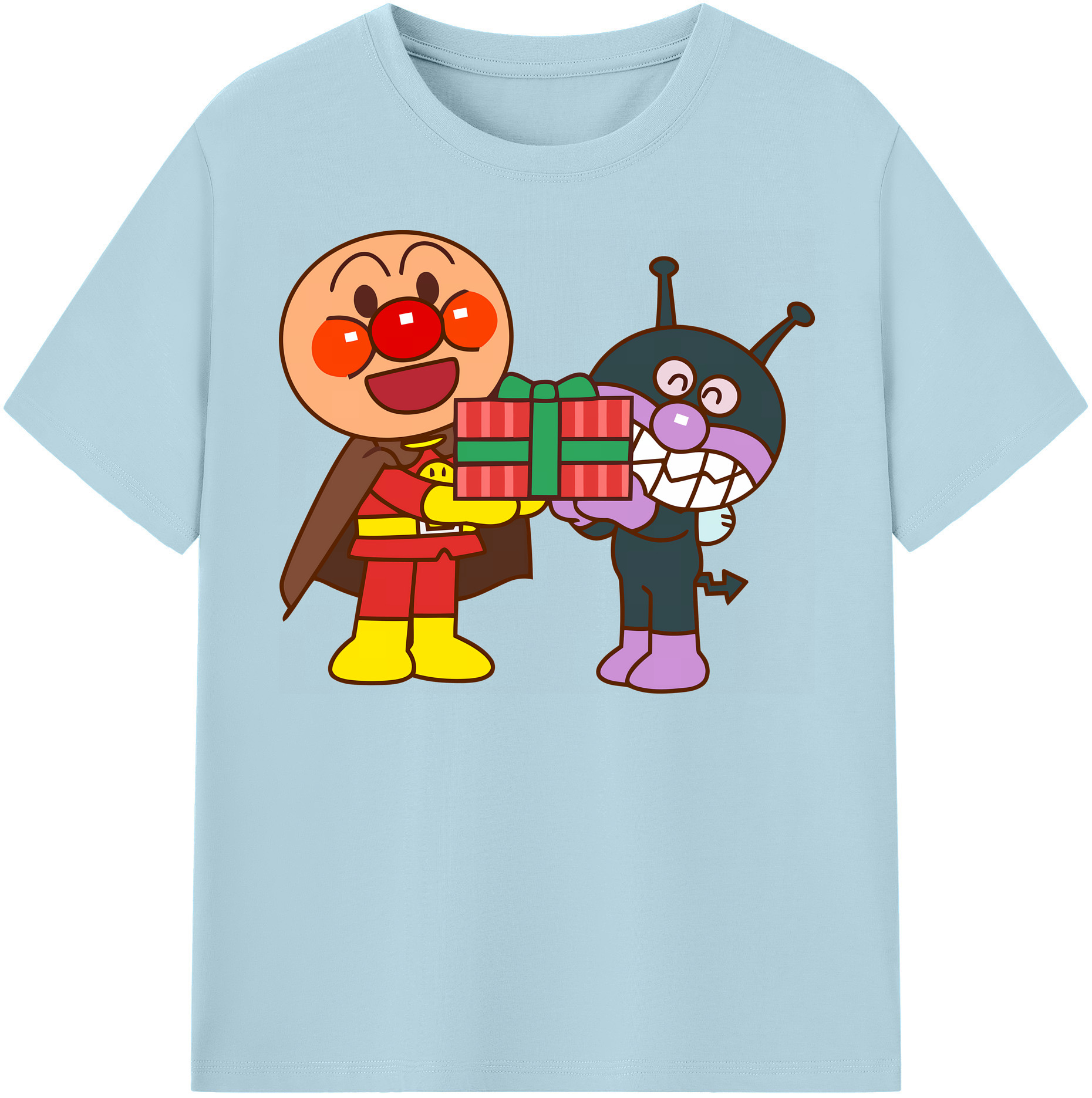 （画像用） アンパンマン Anpanman 綿100％半袖Tシャツ（フロントプリント）